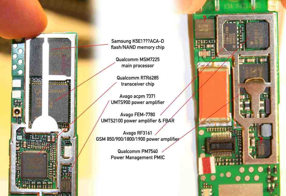 Huawei (Vodafone) K3715 dismantled PCB layout Huawei (Vodafone) K3715 dismantled PCB layout