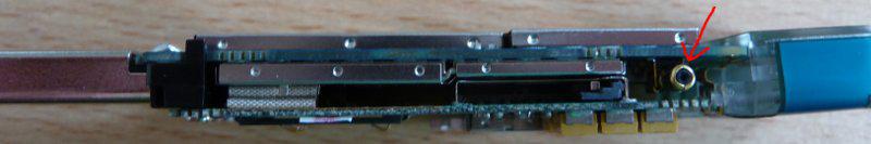 Huawei K3765-HV antenna connector position (covered by housing)