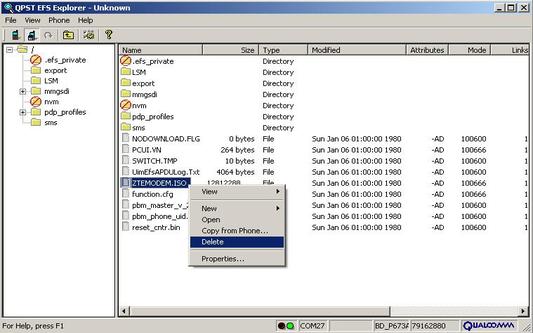 QPST configuration step 11